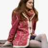 Ciara Bravo Wool Pink Trench Coat