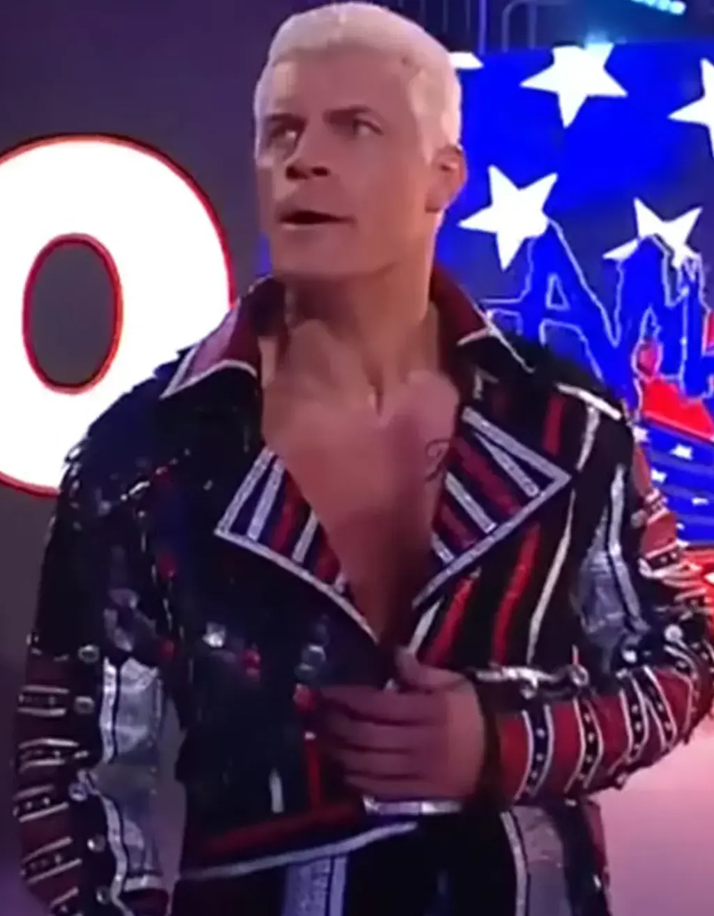 Cody Rhodes Military Red Long Ring Coat