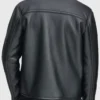 Mens Zipper Black Biker Leather Jacket