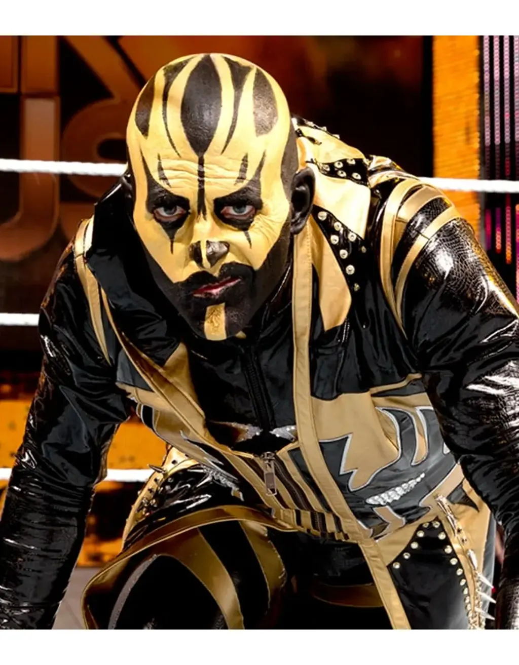 WWE Wrestler Goldust Hooded Leather Coat