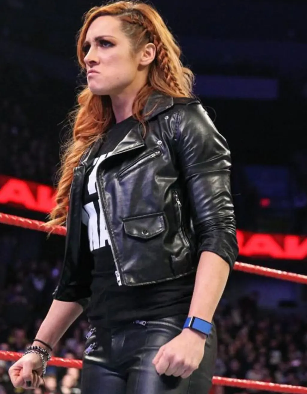 Wrestlemania Becky Lynch Leather Jacke